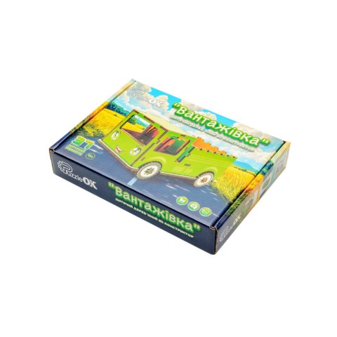 Дитячий дерев'яний 3D конструктор "Вантажівка" Puz-00929, 37 деталей