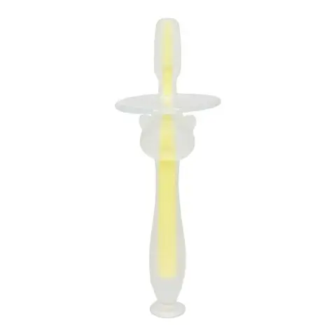 Силіконова зубна щітка Mumlove MGZ-0707(Yellow) з обмежувачем