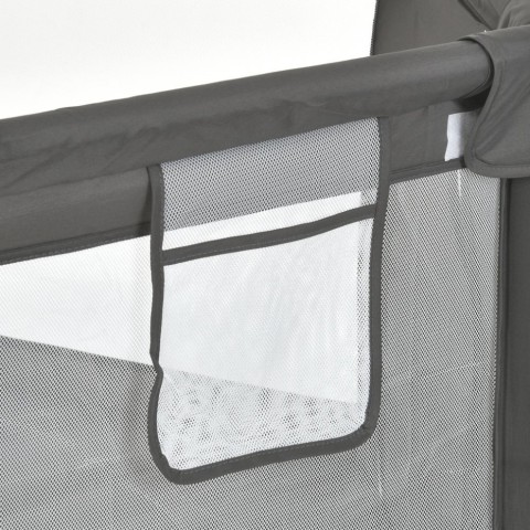 Дитячий манеж MR 1340-G, сірий, з баскетбольним кільцем