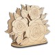 Дерев'яна серветниця для декору "Троянди" FDPO-298