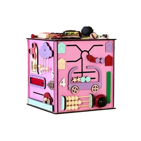 Розвиваюча іграшка Бізікуб TG145644630, 30х30х30 см Рожевий