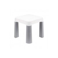 Дитячий табурет 0860TXK сіро-білий, до 75 кг 32 х 32 х 28 см