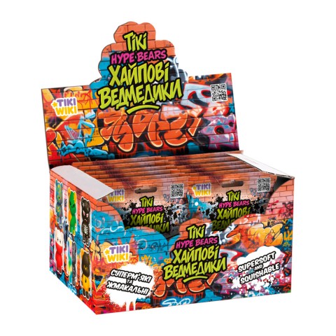 Колекційна іграшка-сквіш Хайпові ведмедики Tiki Wiki SQ027 іграшка-сюрприз