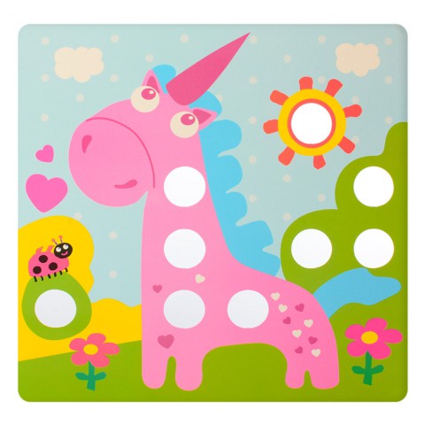 Дитяча мозаїка з вкладишами SK 0005, 46 фішок