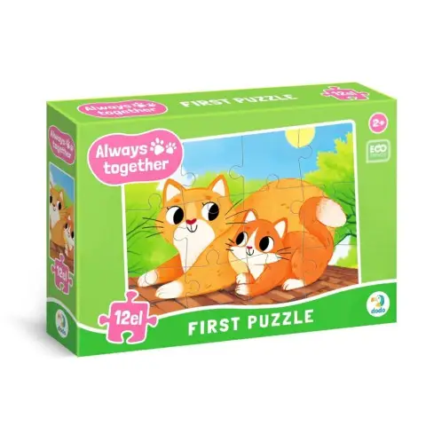 Пазл дитячий "Завжди разом Котики" 300632, 12 елементів