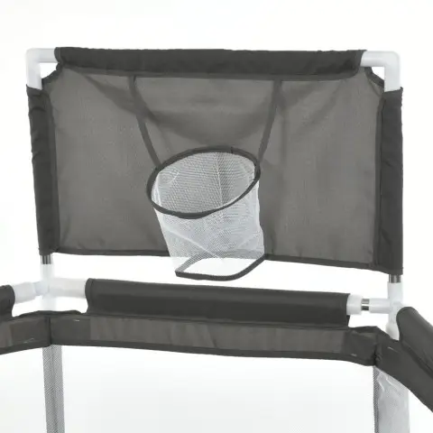 Дитячий манеж MR 1340-G, сірий, з баскетбольним кільцем