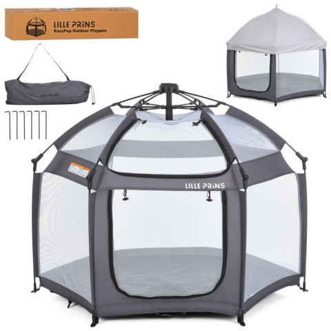 Дитяча платка манеж MR 1515 Platinum Grey 140х124х110 см