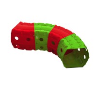 Дитячий Ігровий тунель 01471/1/2/3 Тунель 4 секції Червоно-зелений