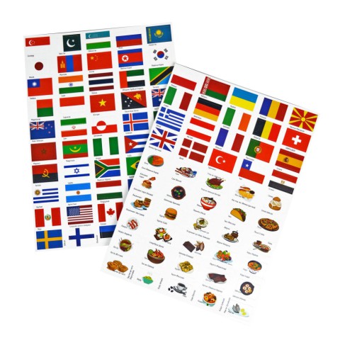 Гра з багаторазовими наклейками "Прапори" Умняшка KP-011