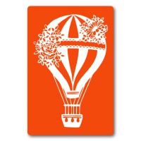 Трафарет для біо-тату Аеростат jx002-24*34см, розмір 24х34 см