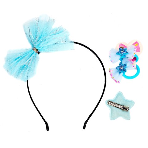 Дитячий набір "Принцеса" 0105-036-2 обруч, резинка, затискач