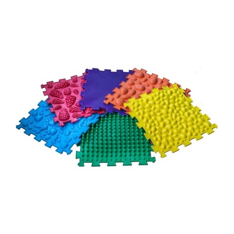 Набір масажних килимків "Мега Мікс" Ортек 10175-OTK 16 елементів, 27x28 см