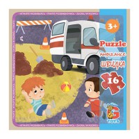 Пазли дитячі "Транспорт" LT08, 16 елементів