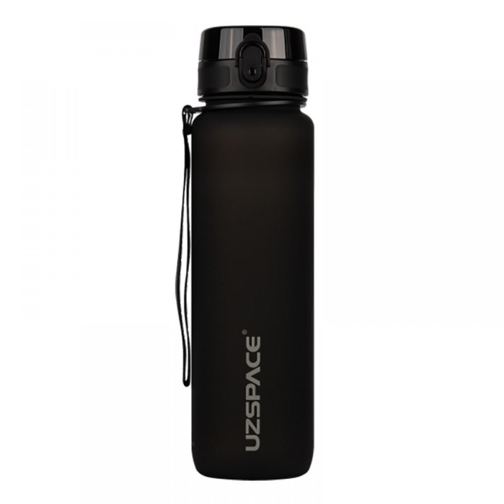 Пляшка для води UZSPACE 3038(Black) 1000 мл, чорна