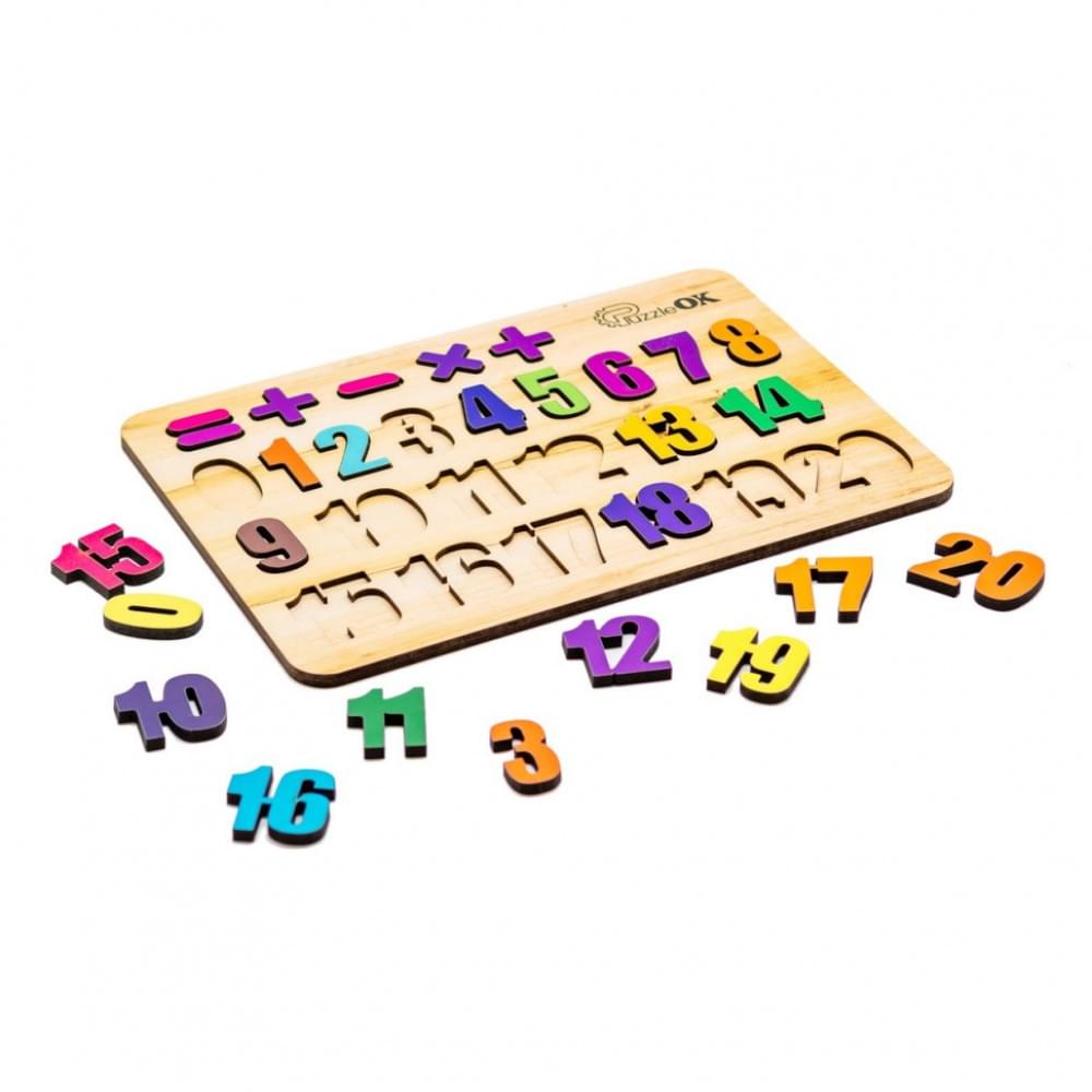 Розвиваюча дерев'яна іграшка "Цифри" Арт-11230, 27 елементів