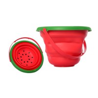 Дитяче іграшкове складане відерце "Фрукти" 6911N(Red) червоний