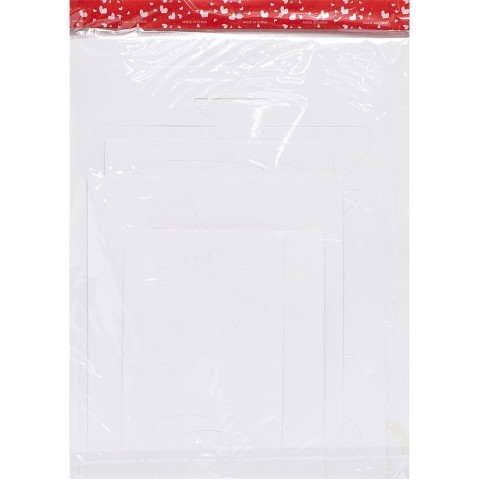 Набір новорічних трафаретів Babmi 6106-20/42 8 аркушів А3