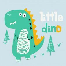 Розпис на полотні "Little dino" Art Craft 15008-AC 30х30 см