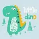 Розпис на полотні "Little dino" Art Craft 15008-AC 30х30 см
