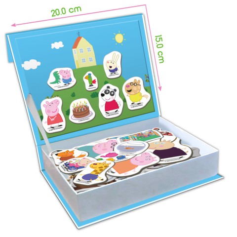 Набір магнітів "Магнітна історія Сім'я Пеппи" МЕ 5031-15, 68 магнітних деталей