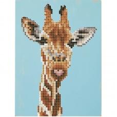 Алмазна мозаїка "Жираф" DM3002 з мольбертом 17x22.5 см