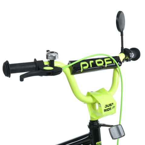 Велосипед дитячий MB 18015-1 колеса 18 дюймів, чорно-зелений