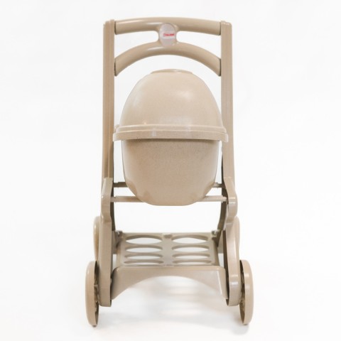 Коляска для ляльок з люлькою 0121/02eco бежевий