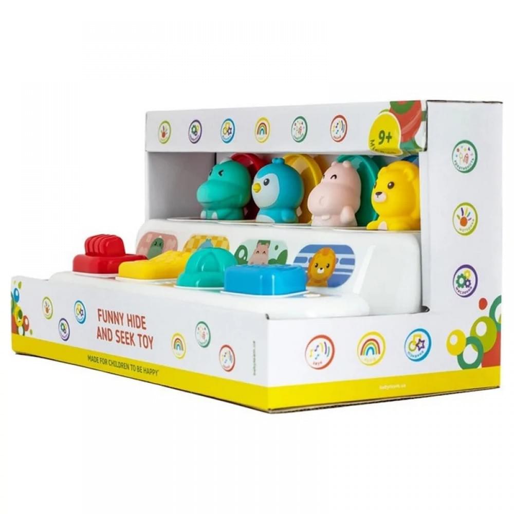 Дитяча розвиваюча гра-сортер "Кумедні хованки" Baby Team 8618