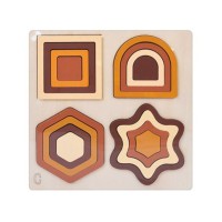 Дерев'яна іграшка Геометрика MD 0743C, розмір 22,5х22,5 см