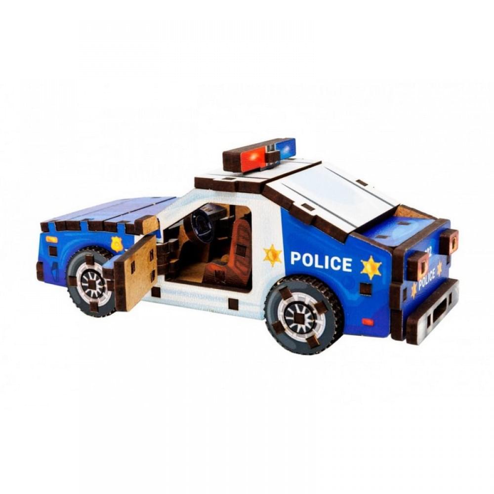 Дерев'яний 3D конструктор "Turbo Police" Puz-00971, 83 деталі