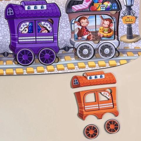 Дерев'яний дитячий сортер "Потяг великий" (ПСД296) PSD296