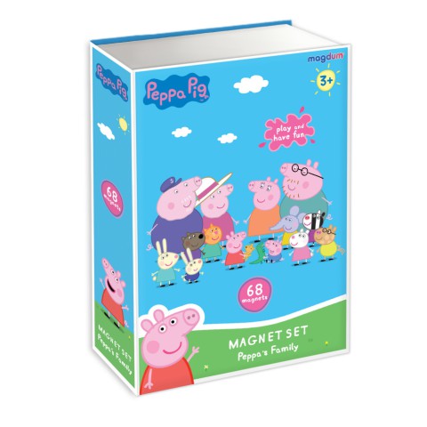 Набір магнітів "Магнітна історія Сім'я Пеппи" МЕ 5031-15, 68 магнітних деталей