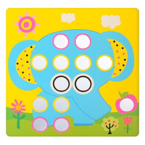 Дитяча мозаїка з вкладишами SK 0005, 46 фішок