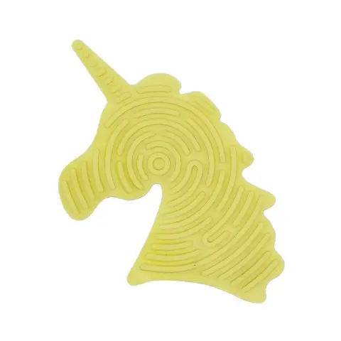 Дитяча розвиваюча дошка для сенсорної активності "Єдиноріг" GS0108(Yellow) двостороння Жовтий