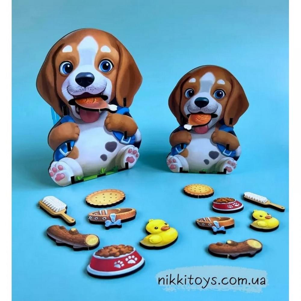 Настільна розвиваюча гра "Нагодуй песиків" Ubumblebees (ПСФ113) PSF113 пазл-сортер