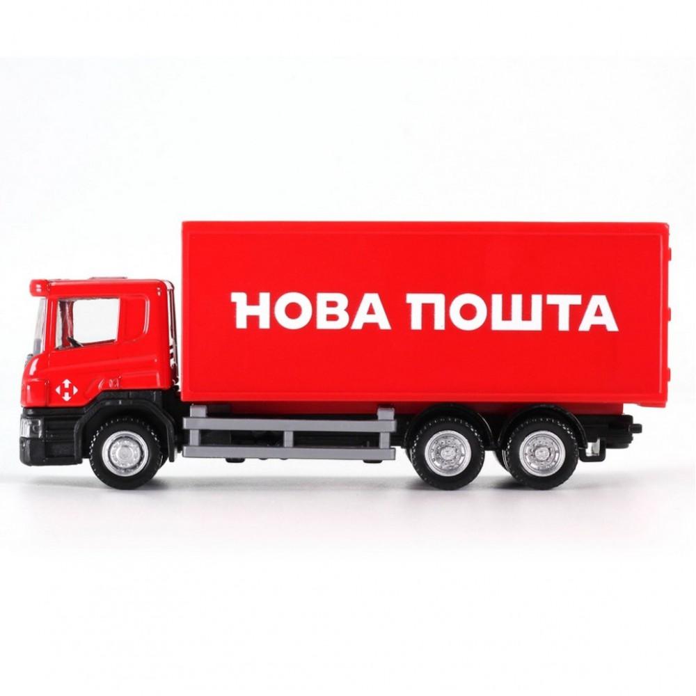 Автомодель дитяча Scania "Нова Пошта" TechnoDrive 250414U, масштаб 1:64 Автомодель дитяча Scania "Нова Пошта" TechnoDrive 250414U, масштаб 1:64