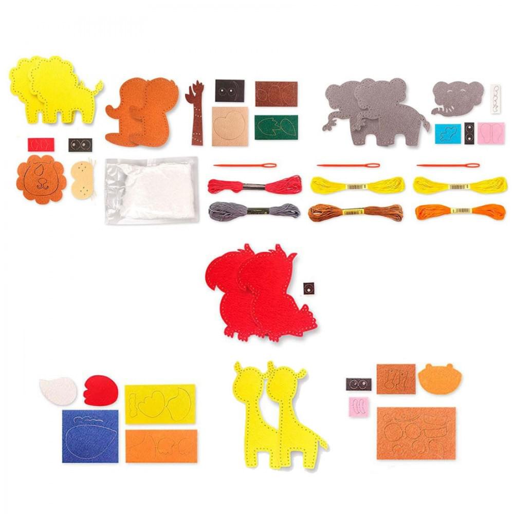 Дитячий набір для творчості Поший сам "Тварини джунглів" 89447