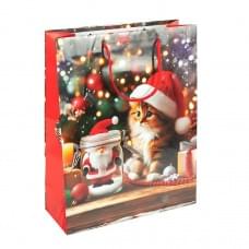 Пакет подарунковий "Новий Рік" 2577-1 розмір 18х21,5х8 см