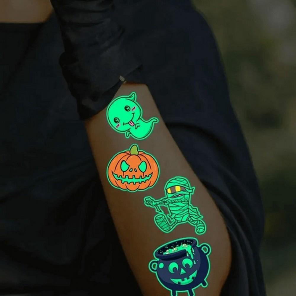 Набір дитячих тимчасових тату "Halloween glow" kids-tatto-halloween-glow-set-1