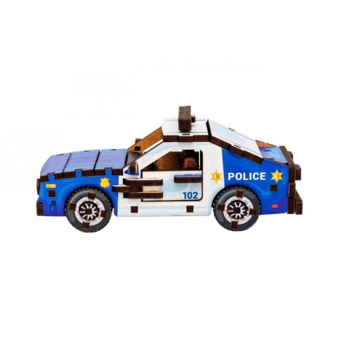 Дерев'яний 3D конструктор "Turbo Police" Puz-00971, 83 деталі