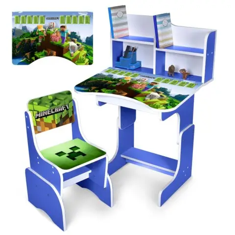 Дитяча Парта N 2071-13-4 синій, зі стільчиком