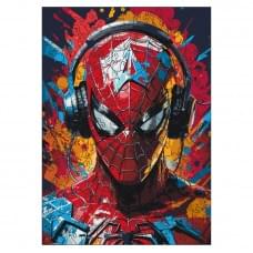 Фігурний пазл з дерева "Людина-павук" PZ003-A3W-AC 180-250 деталей, А3 з мішечком і стрічкою