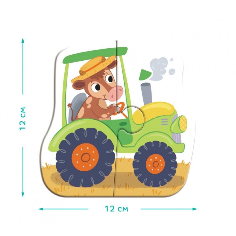 Дитячий пазл 4 в 1 "Baby puzzle. Транспорт" DoDo Toys 300685 набір 4 в 1