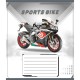 Зошит учнівський "Спортбайк" 012-500196K-1 в клітинку, 12 аркушів