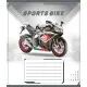 Зошит учнівський "Спортбайк" 012-500196K-1 в клітинку, 12 аркушів