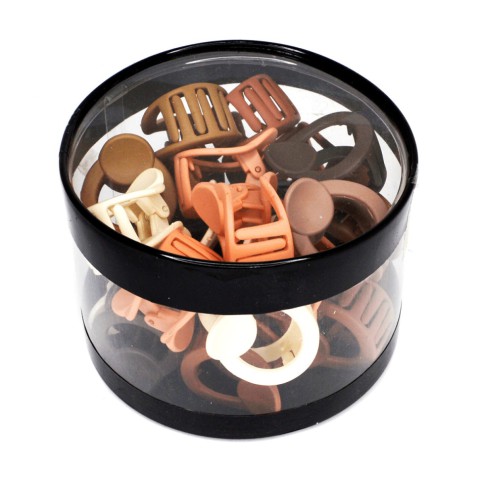 Набір крабиків для волосся матовий-S-14 0403-1025, 24 шт