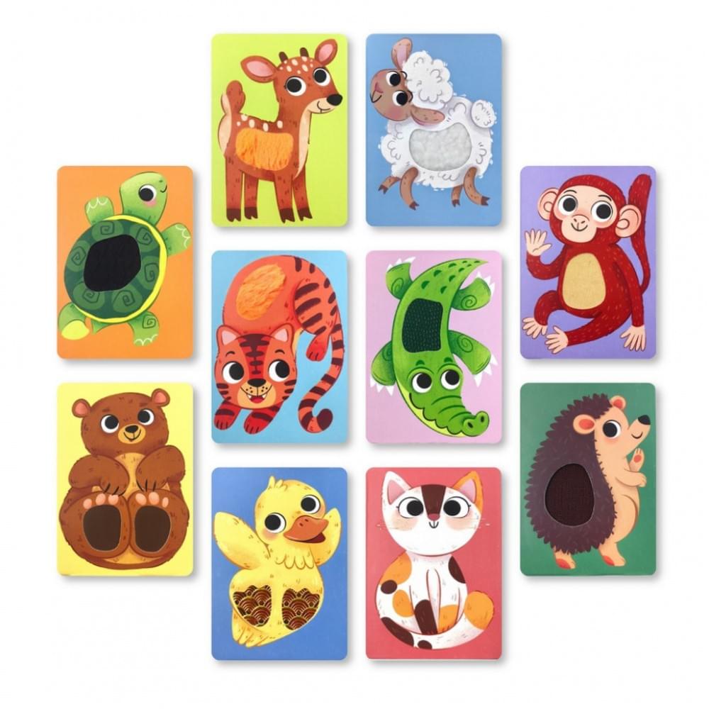 Набір карток з тактильними елементами "Малюки тварин" 301230