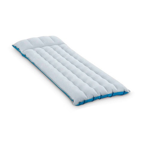 Надувний велюровий матрац 67997 з підголівником