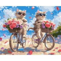 Картина за номерами "Літній велопробіг" KHO6634, 40х50 см