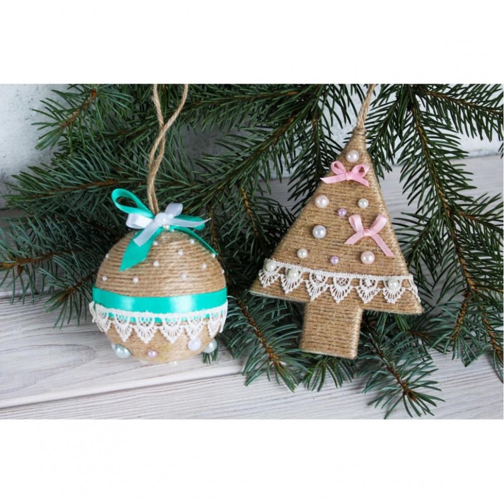 Дитячий набір творчості «Декорування іграшки на ялинку» НГ-003 2 основи